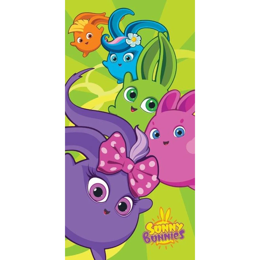 Ręcznik plażowy 70x140 Sunny Bunnies kolorowy bawełniany dziecięcy Faro 23