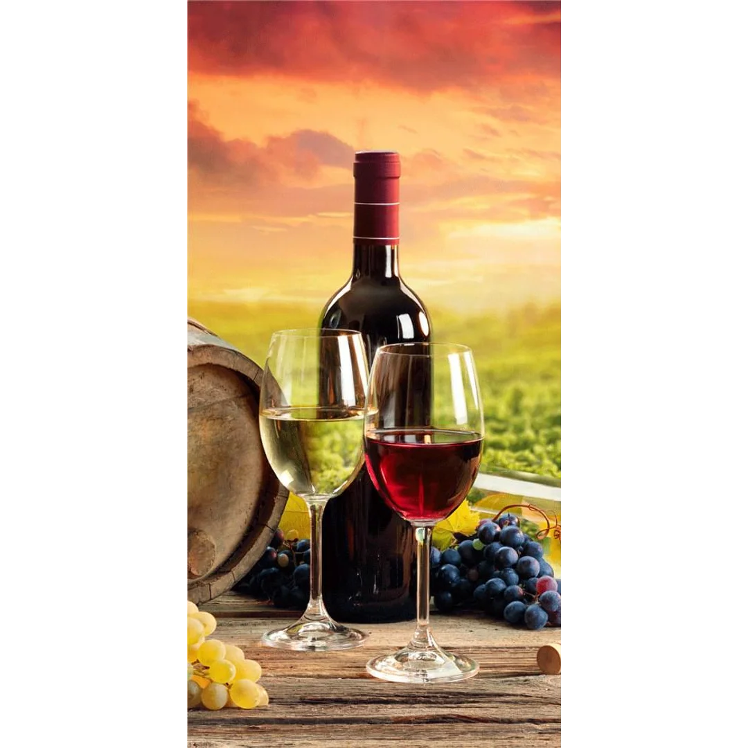 Ręcznik plażowy 70x140 Wino zachód słońca 0431 bawełniany