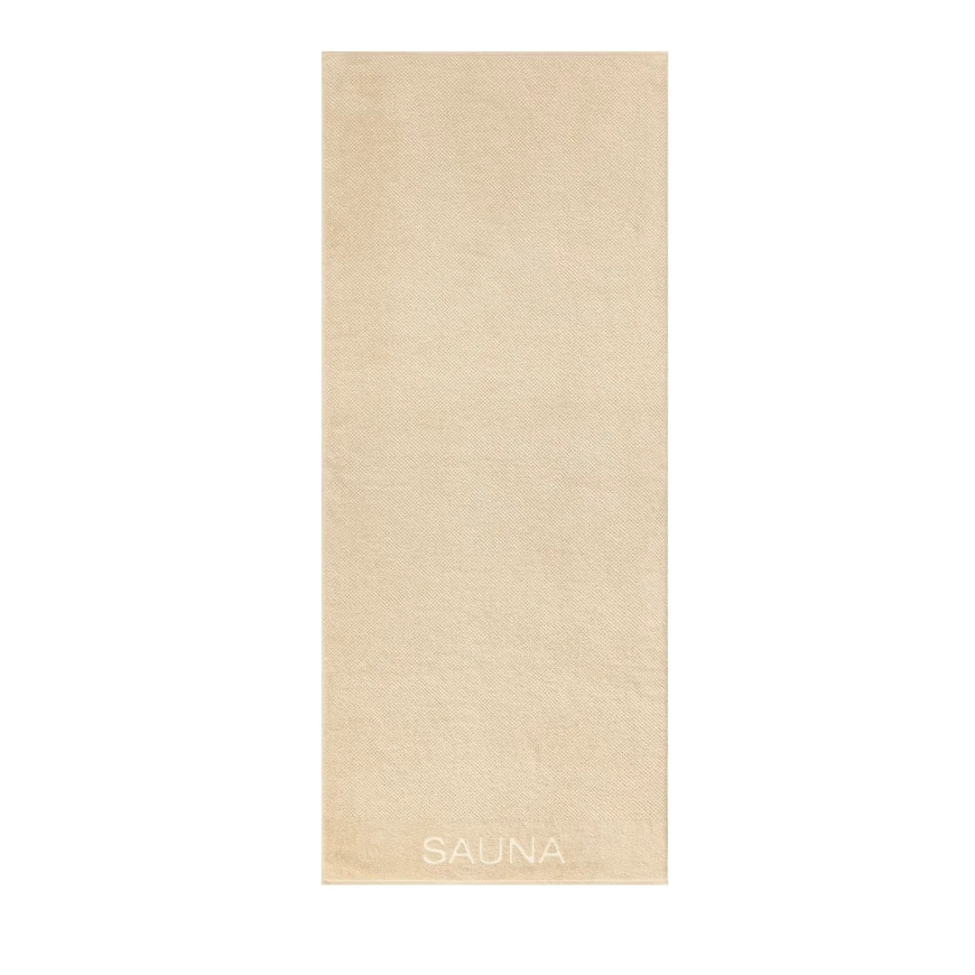 Ręcznik plażowy Pure 80x200 beżowy frotte 370 frotte 500g/m2 100% bawełna Cawoe
