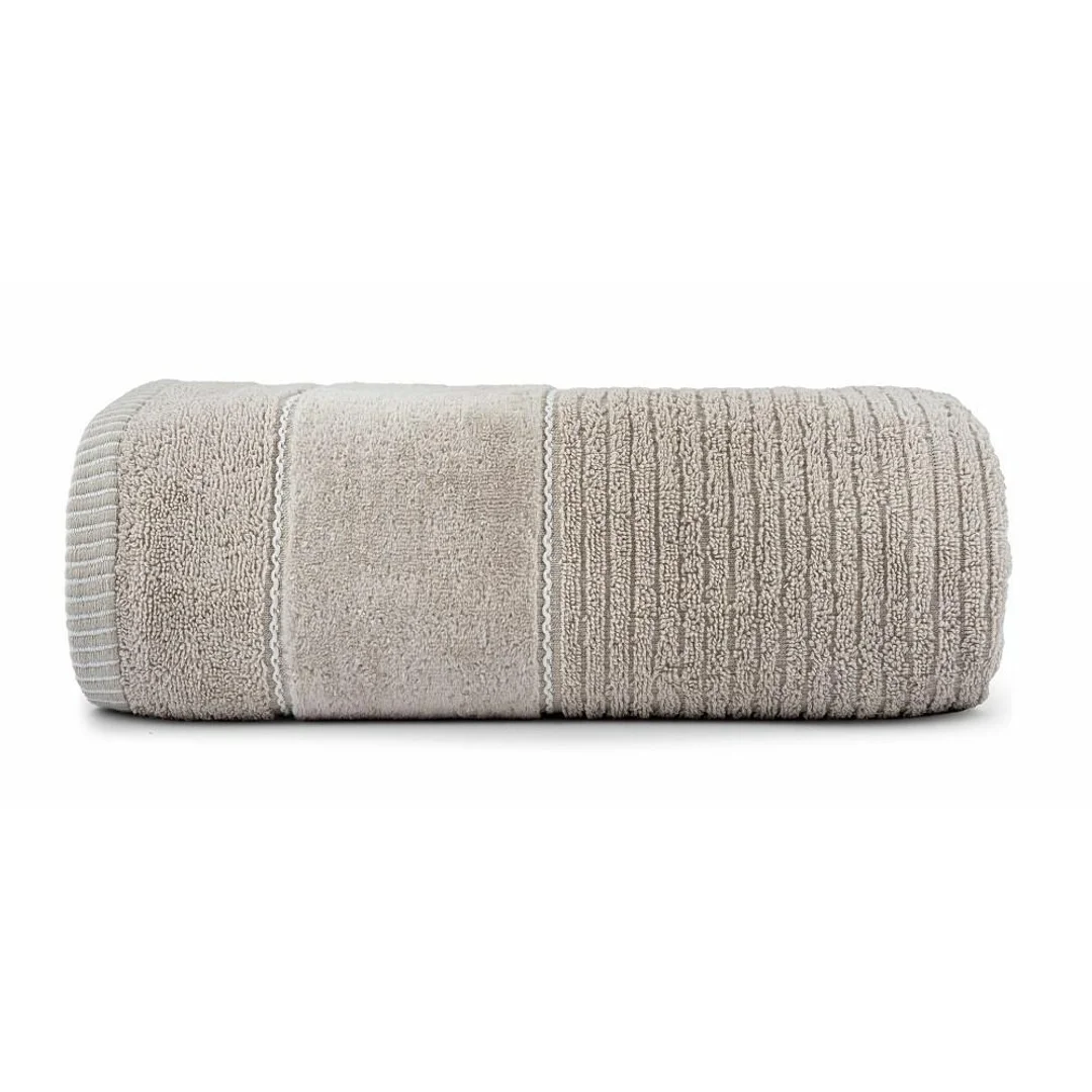 Ręcznik Teo 30x50 beżowy sepia 470 g/m2 frotte