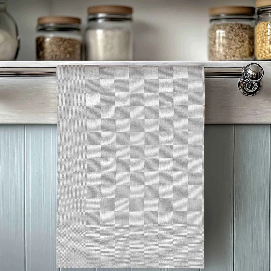 Ścierka do naczyń 50x70 Krateczka popielata 200g/m2 Darymex