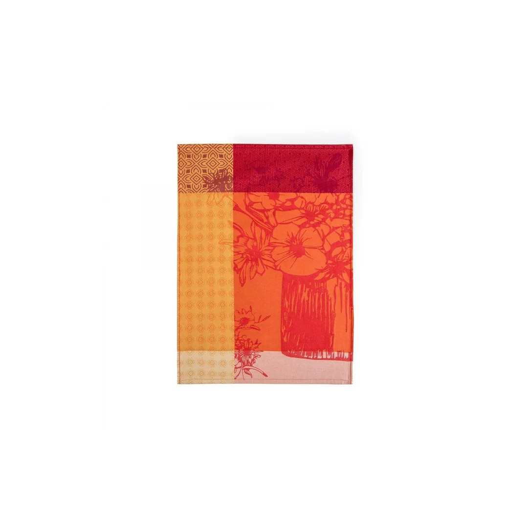 Ścierka kuchenna Bouquet 50x70 czerwona 9722/1 Zwoltex