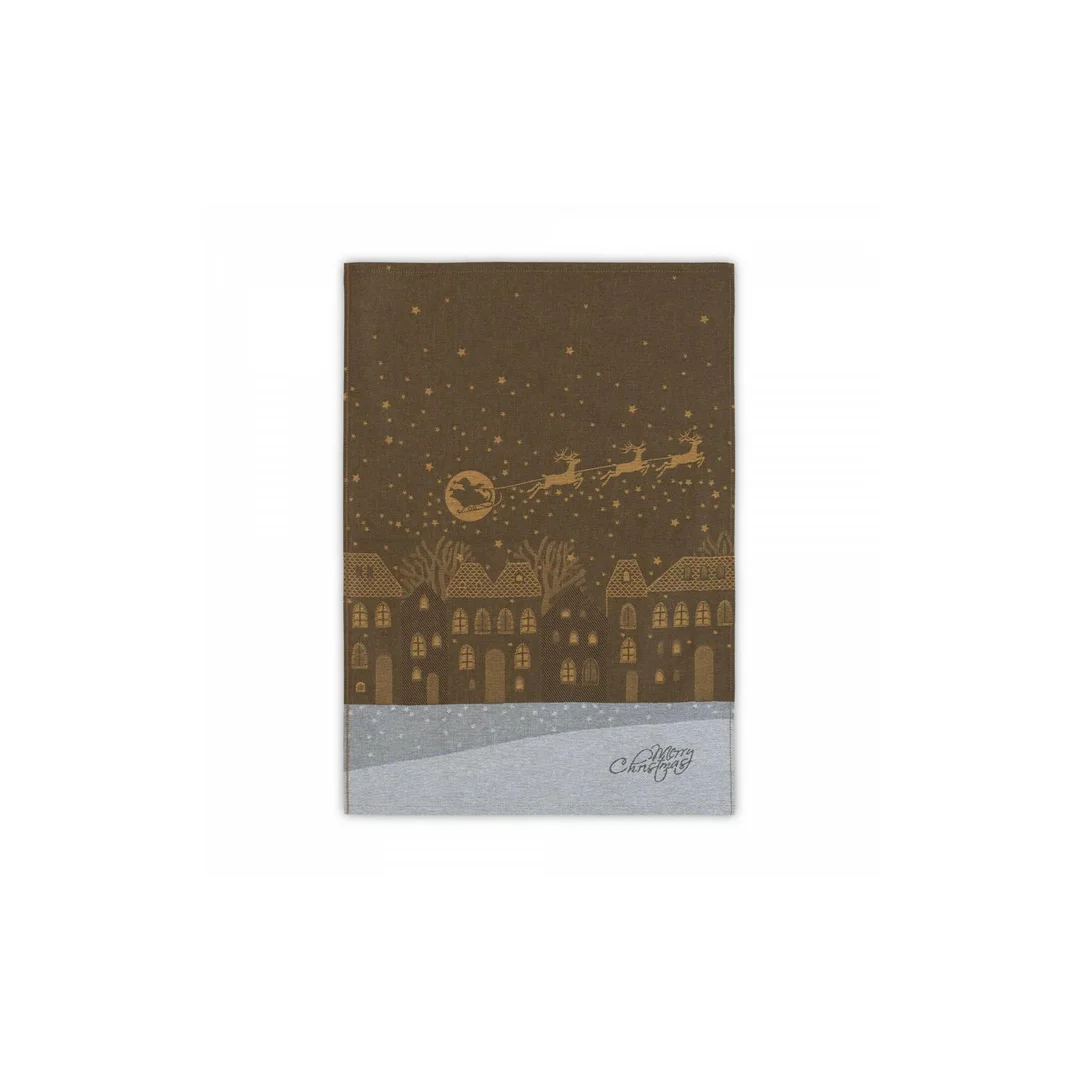 Ścierka kuchenna CHRISTMAS NIGHT 50x70 brązowa 9676/3 Zwoltex