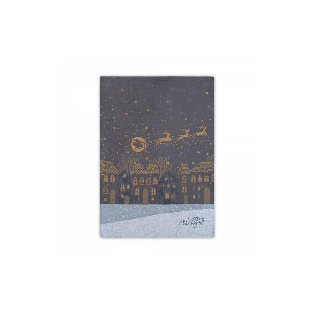 Ścierka kuchenna CHRISTMAS NIGHT 50x70 granatowa 9676/1 Zwoltex