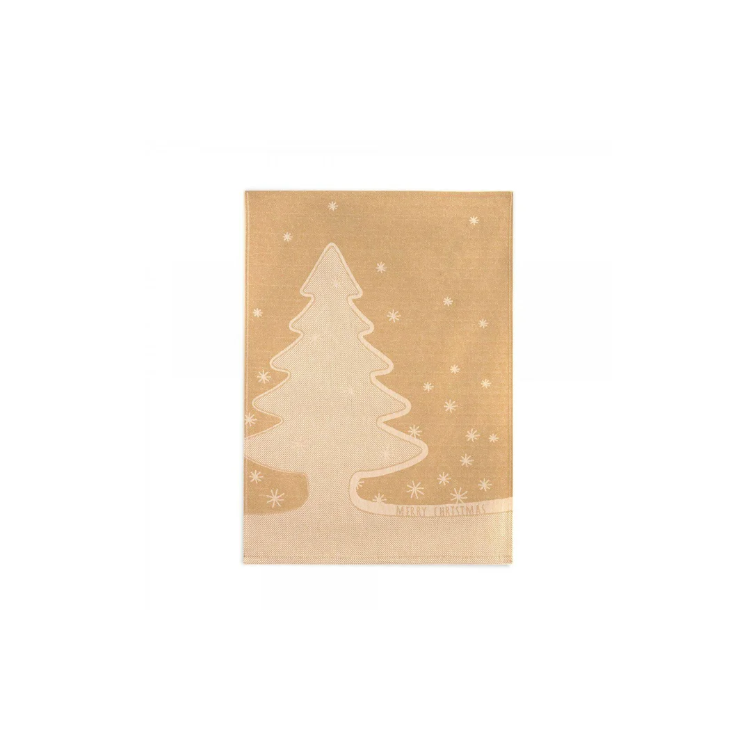 Ścierka kuchenna CHRISTMAS STARS 50x70 żółta biała 9677/1 Zwoltex