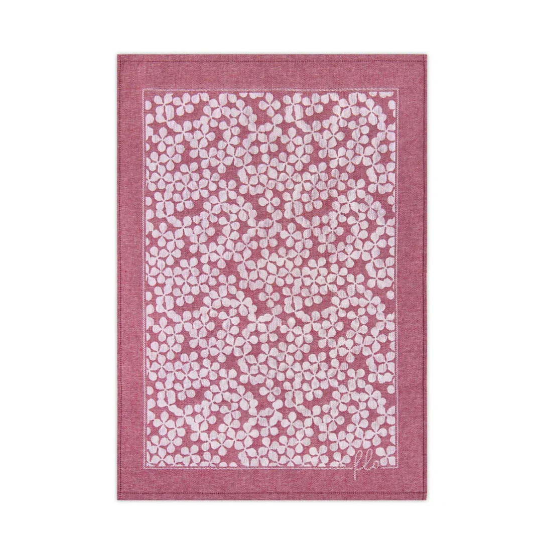 Ścierka kuchenna FLORES 50x70 bordowa 032P Zwoltex