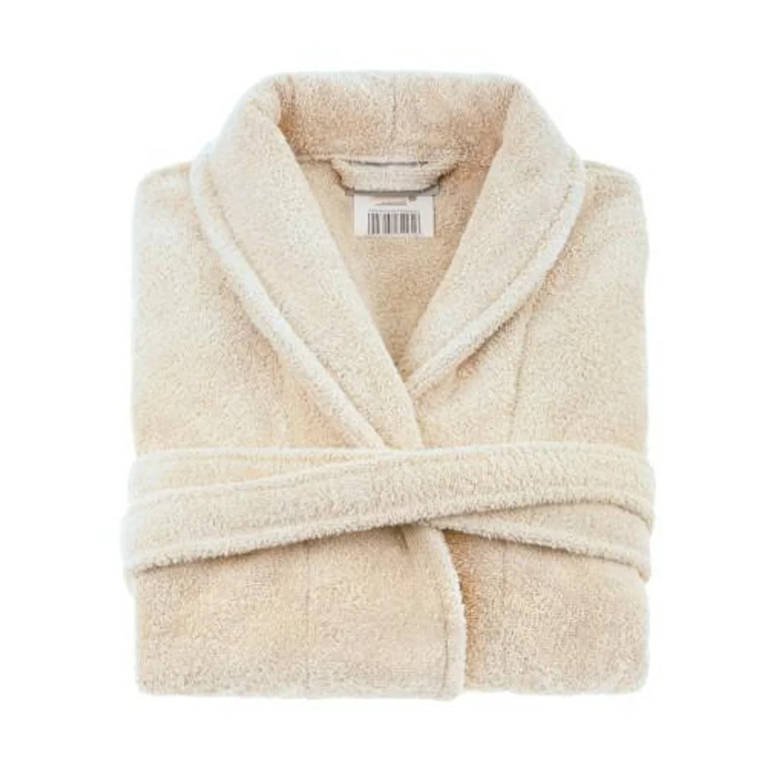 Szlafrok frotte Prestiż L/XL beżowy jasny bawełniany hotelowy 450g/m2