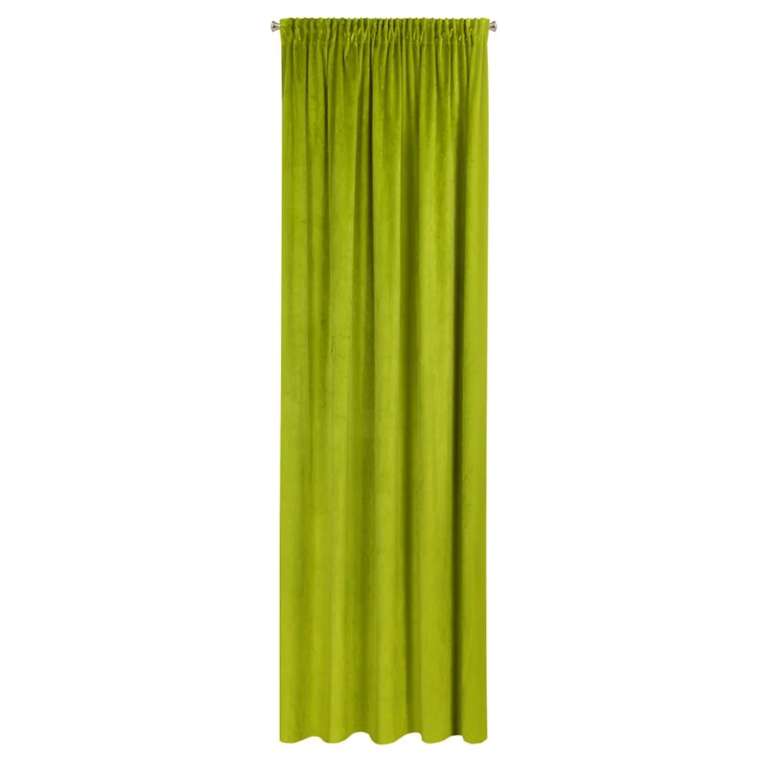 Zasłona 140x300 oliwkowa welurowa gotowa na taśmie Pierre Cardin 1