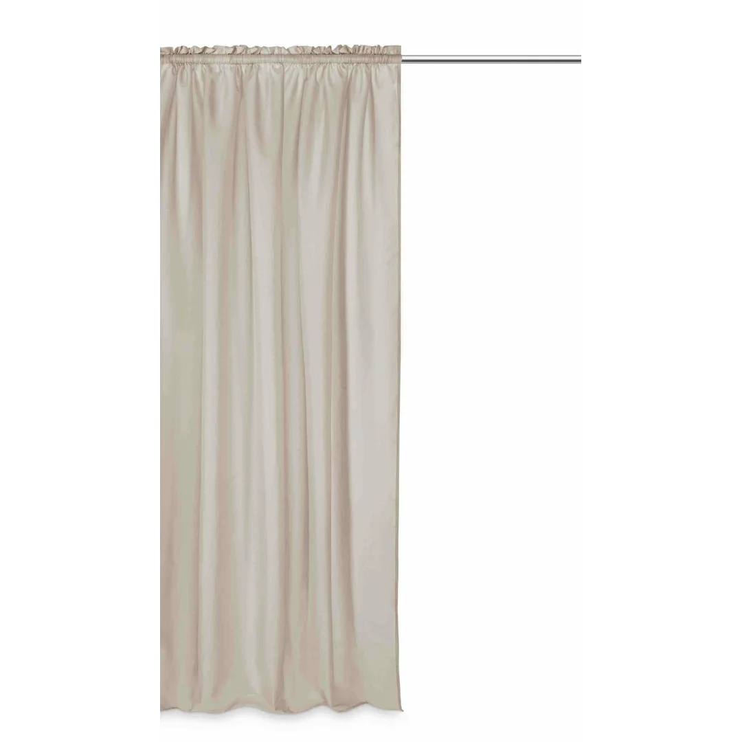 Zasłona gotowa 140x300 taupe na taśmie Viva do salonu