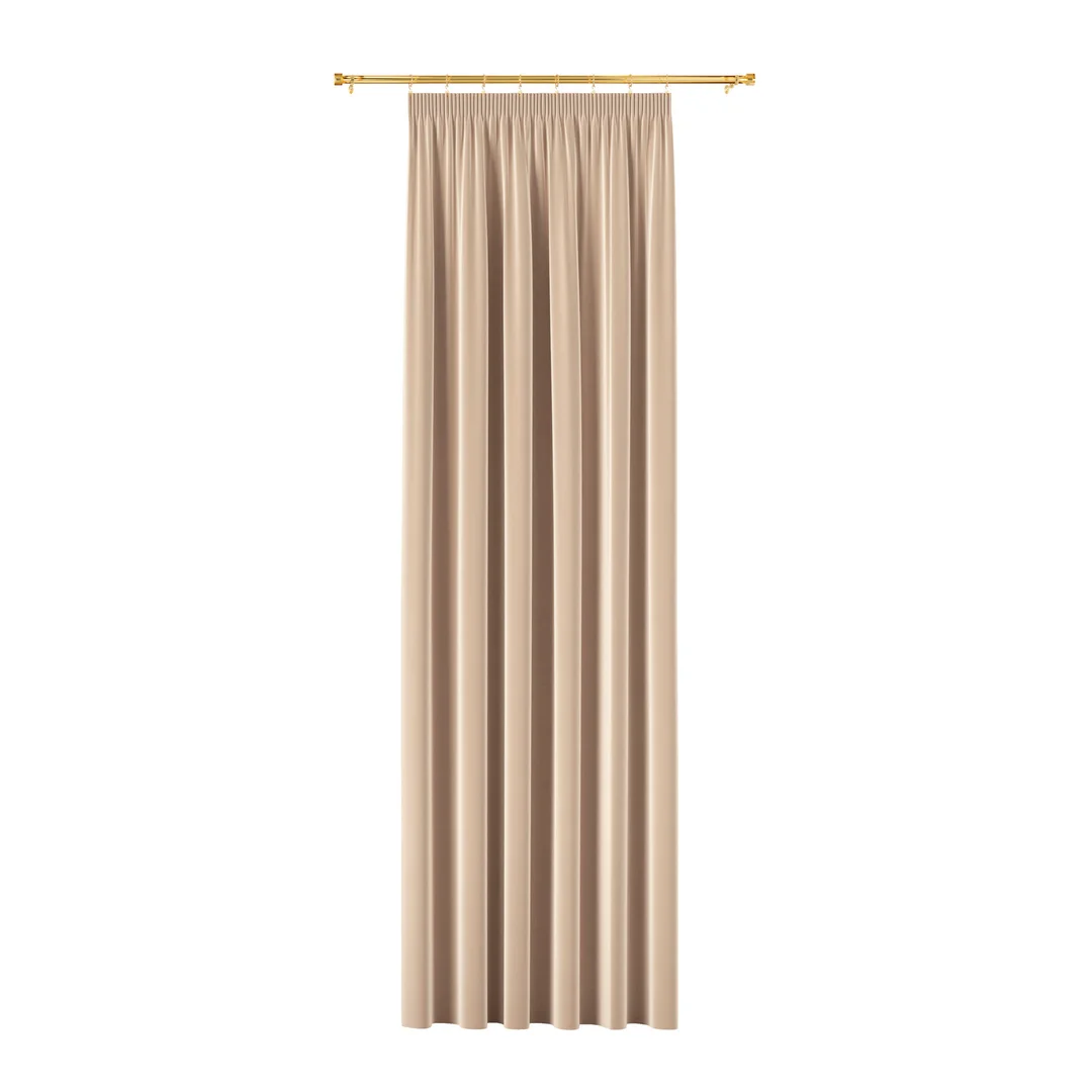 Zasłona gotowa na taśmie 140x240 003 jasny beżowy Blackout Velvet — zdjęcie 5