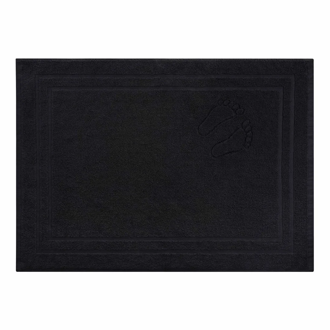 Dywanik łazienkowy 50x70 Mondo czarny bawełniany frotte 650g/m2 — zdjęcie 2