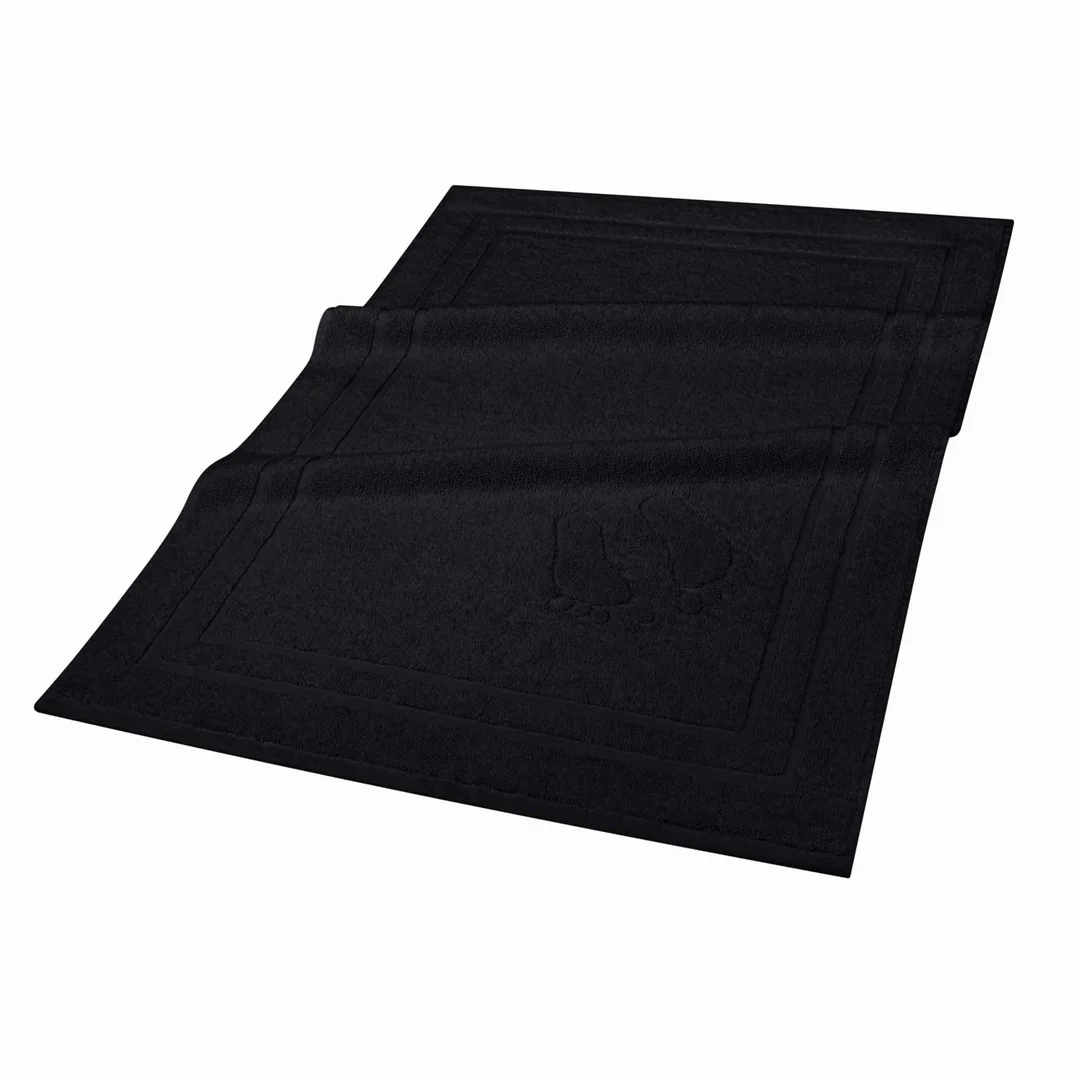 Dywanik łazienkowy 50x70 Mondo czarny bawełniany frotte 650g/m2 — zdjęcie 3