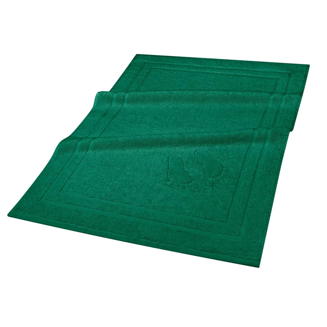 Dywanik łazienkowy 50x70 Mondo zielony butelkowy bawełniany frotte 650g/m2 — zdjęcie 3