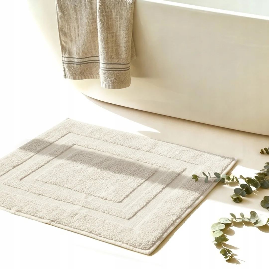 Dywanik łazienkowy 50x70 Ravo kremowy frotte 1000 g/m2 — zdjęcie 2