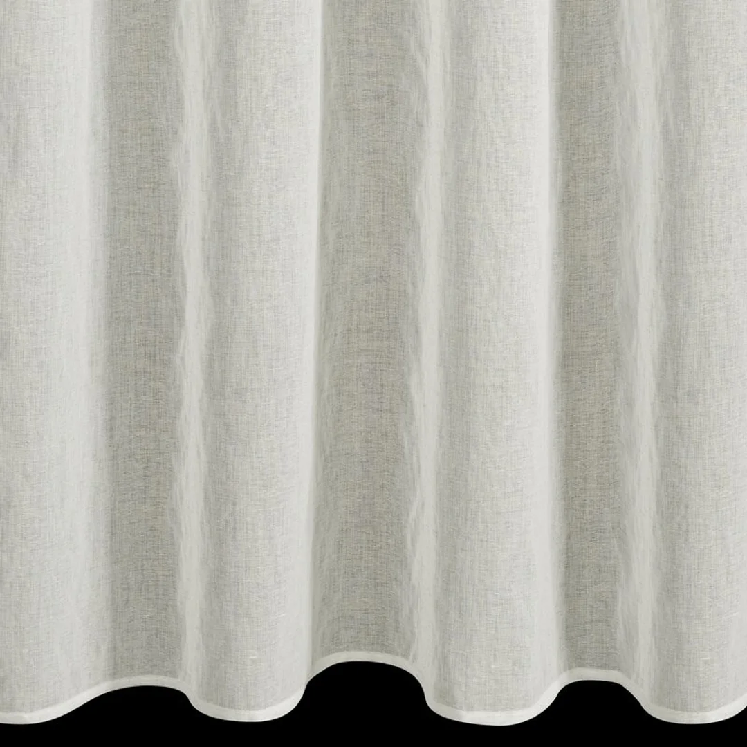 Firana 140x250 Aurea naturalna w stylu eko z domieszką lnu gotowa na przelotkach Eurofirany — zdjęcie 6