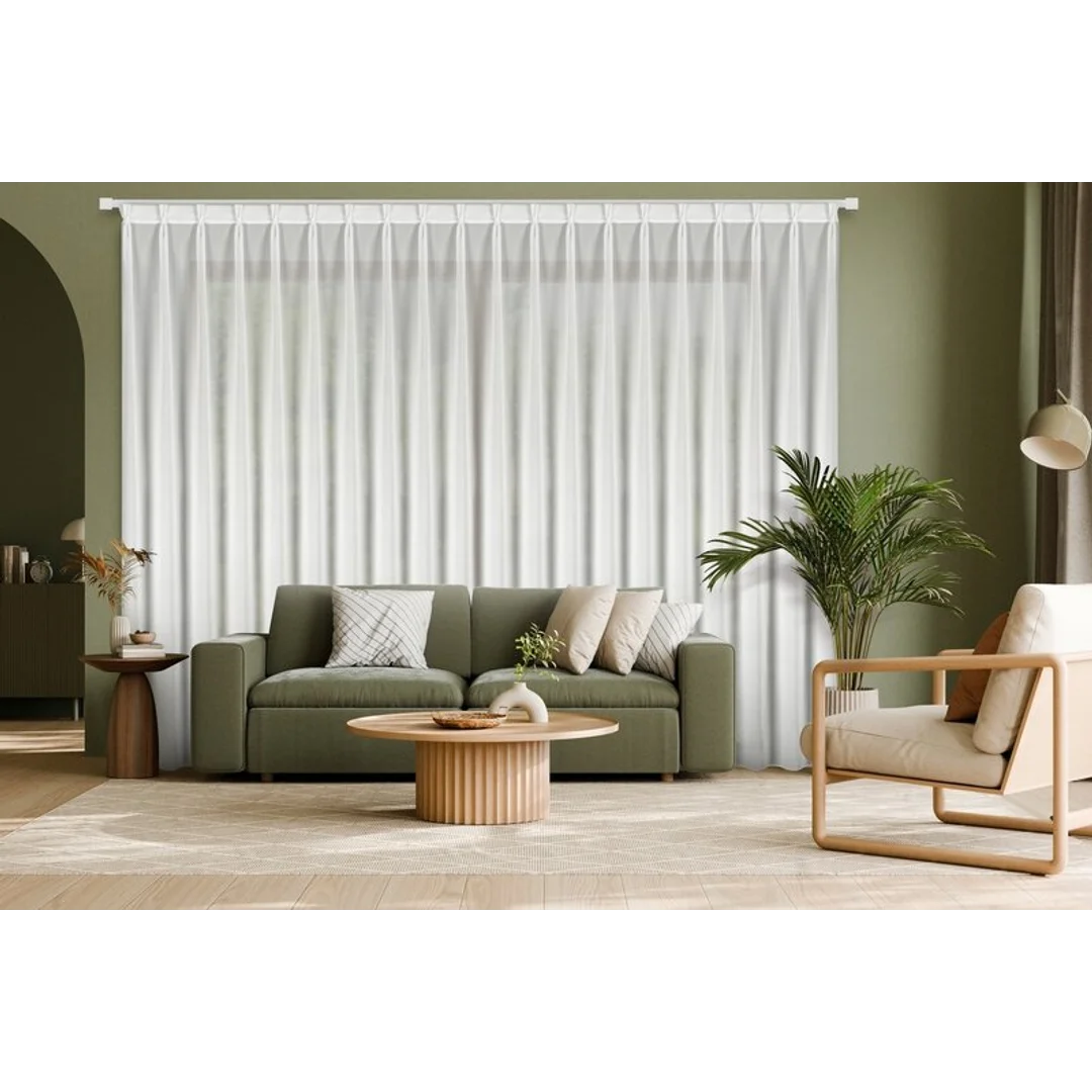 Firana 230x270 Ruby biała szyfonowa gotowa na taśmie flex Eurofirany — zdjęcie 11