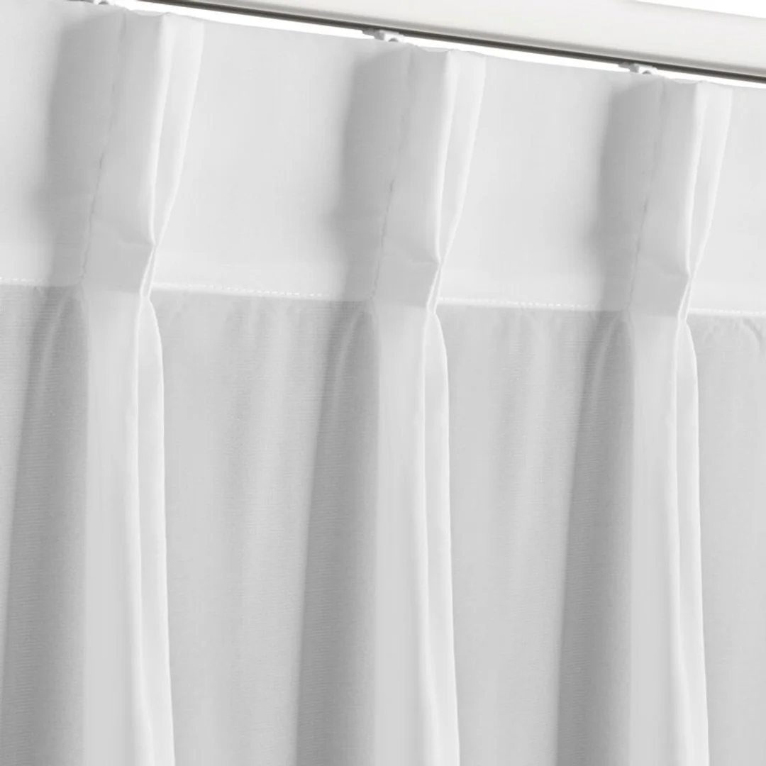 Firana 230x270 Ruby biała szyfonowa gotowa na taśmie flex Eurofirany — zdjęcie 10