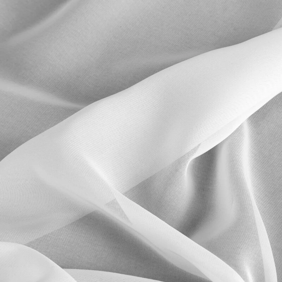 Firana 350x270 Arleta biała z gładkiej tkaniny szyfonowej gotowa na taśmie Eurofirany — zdjęcie 8