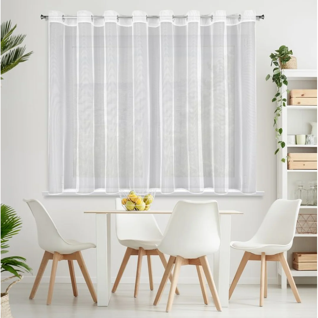 Firana gotowa esel 350x150 cm biały — zdjęcie 2