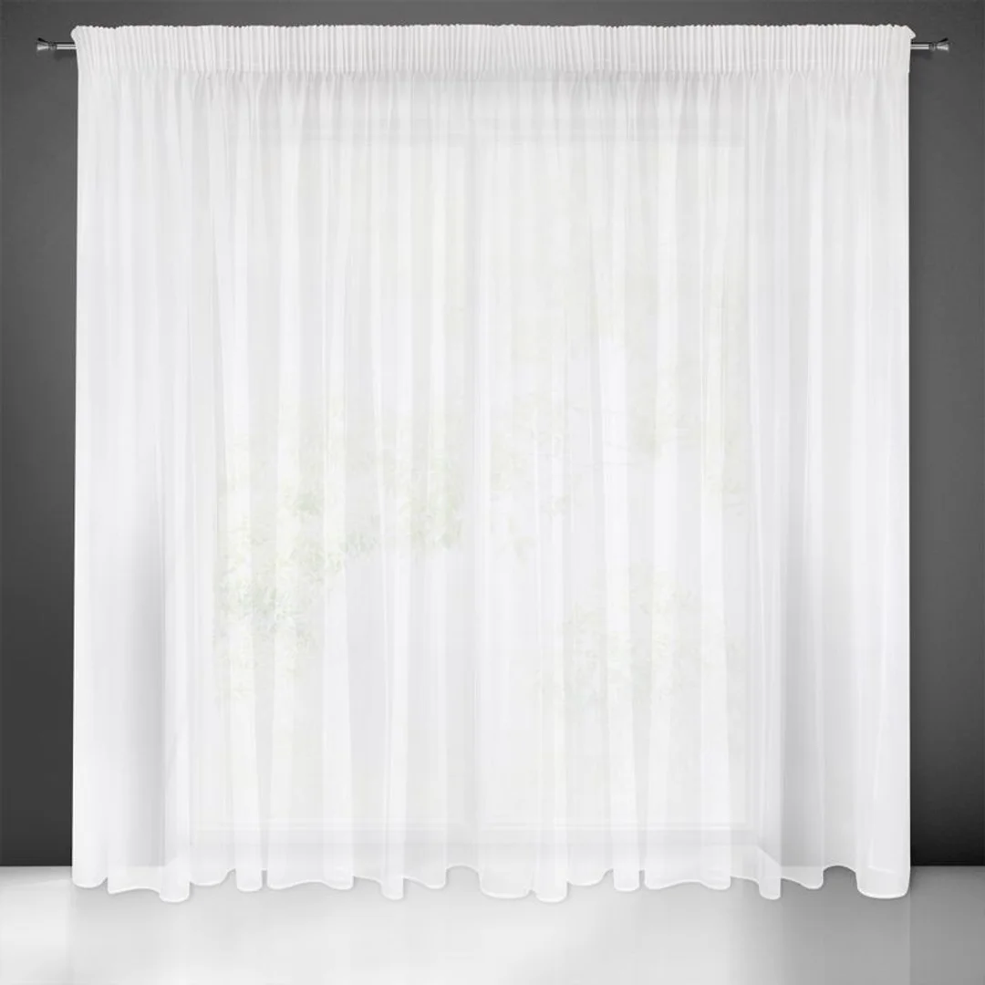 Firana gotowa esel 400x250 cm biały — zdjęcie 6