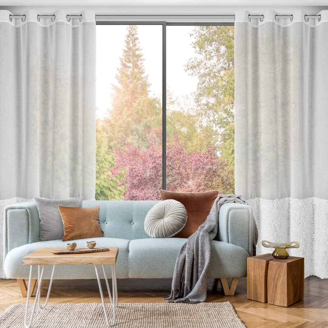 Firana gotowa Marion 140x250 biała na przelotkach Eurofirany — zdjęcie 3