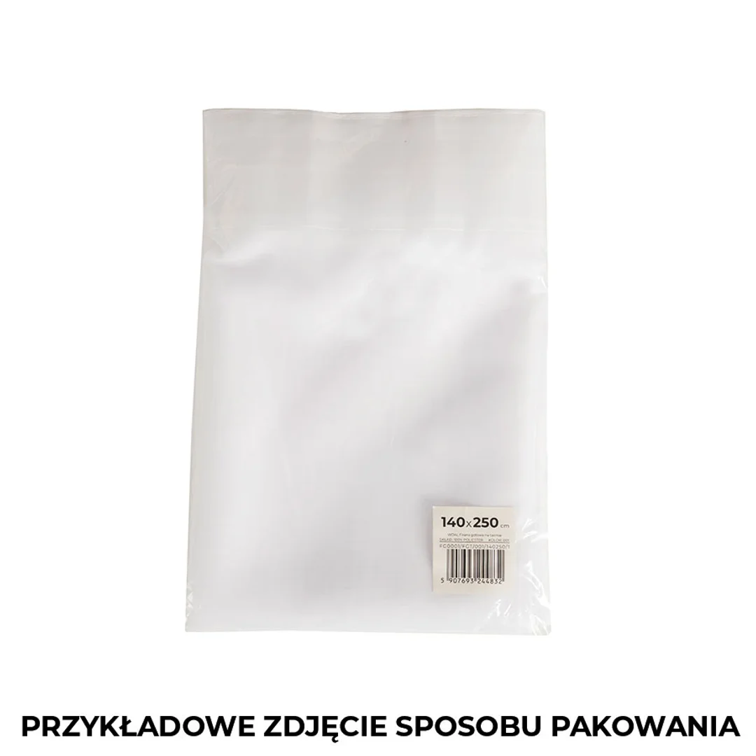 Firana gotowa na taśmie 140x250 001 biała Etamina — zdjęcie 7