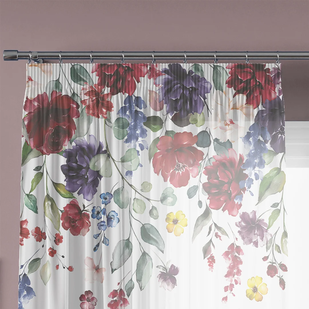 Firana gotowa na taśmie 140x250 001 biała Jolanda — zdjęcie 5