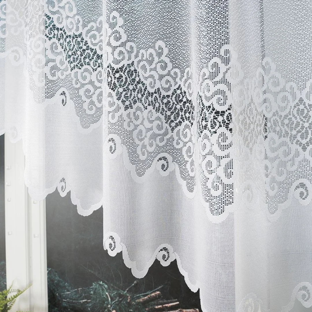 Firana żakardowa gotowa 250x120 017173 biała Modesta — zdjęcie 3