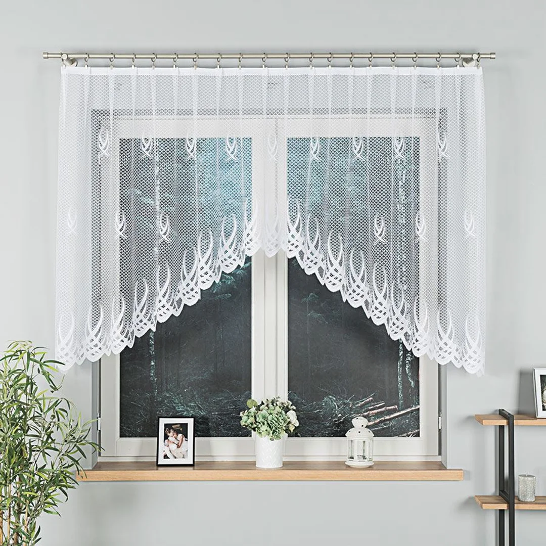 Firana żakardowa gotowa 250x120 biała Gosia — zdjęcie 2