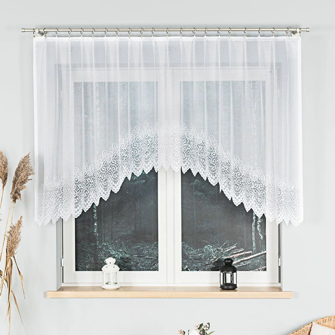 Firana żakardowa gotowa 250x120 biała Violetta — zdjęcie 2