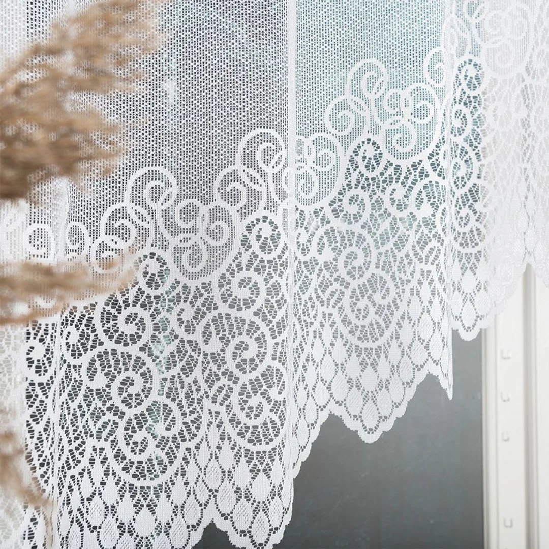 Firana żakardowa gotowa 250x120 biała Violetta — zdjęcie 3