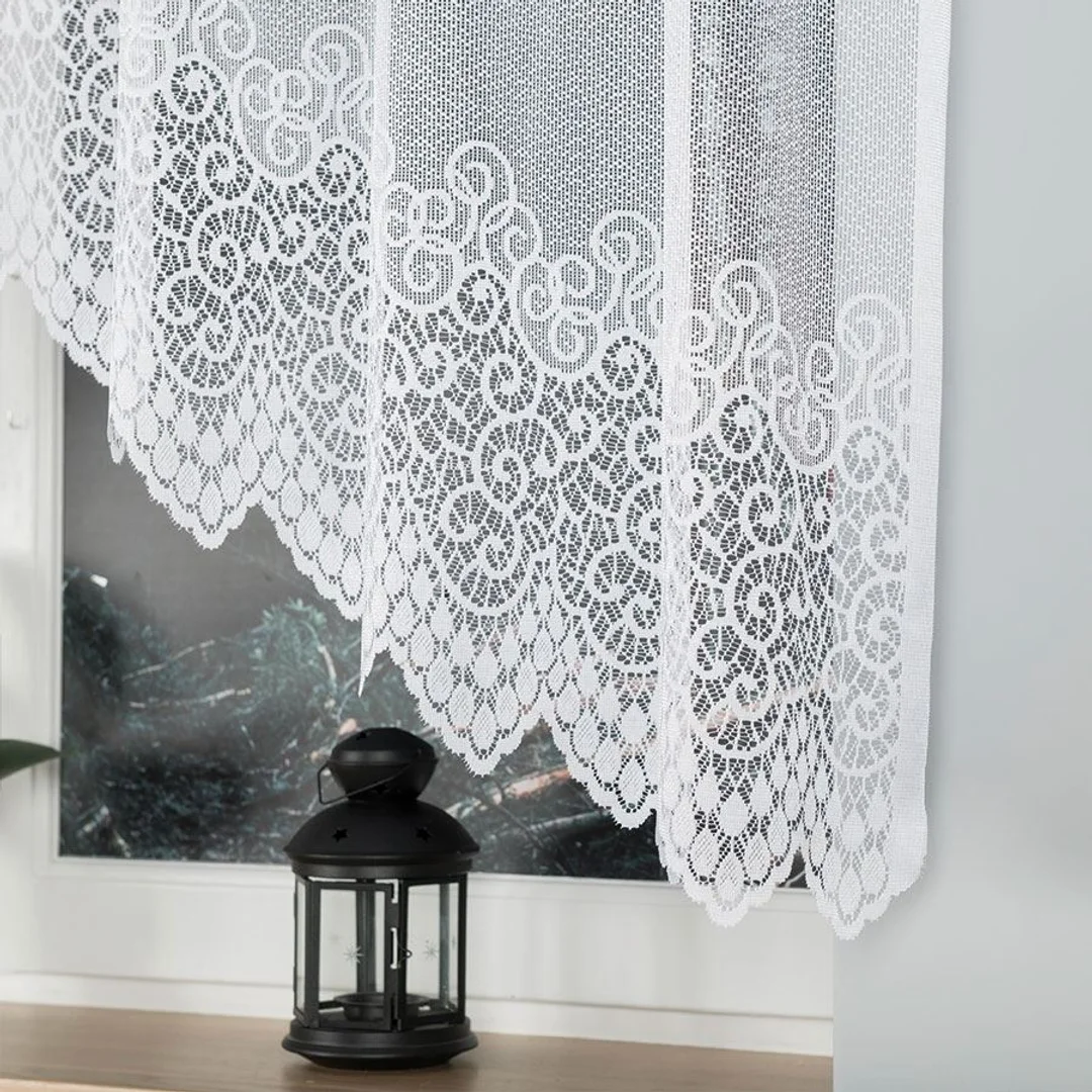 Firana żakardowa gotowa 250x150 001 biała Violetta — zdjęcie 3