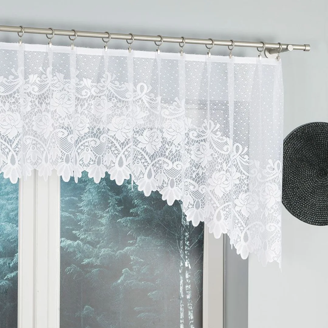 Firana żakardowa gotowa 250x80 biała Demetria — zdjęcie 3