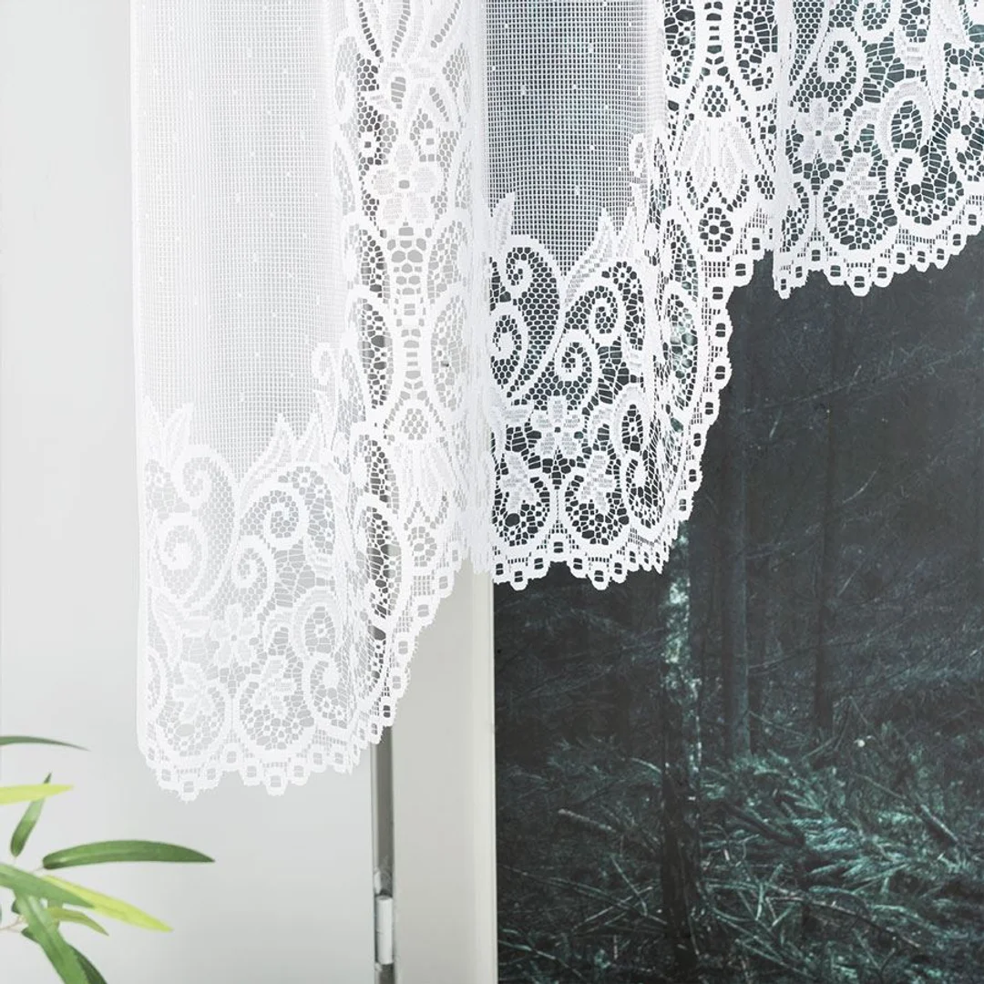 Firana żakardowa gotowa 300x120 001 biała Berenika — zdjęcie 3