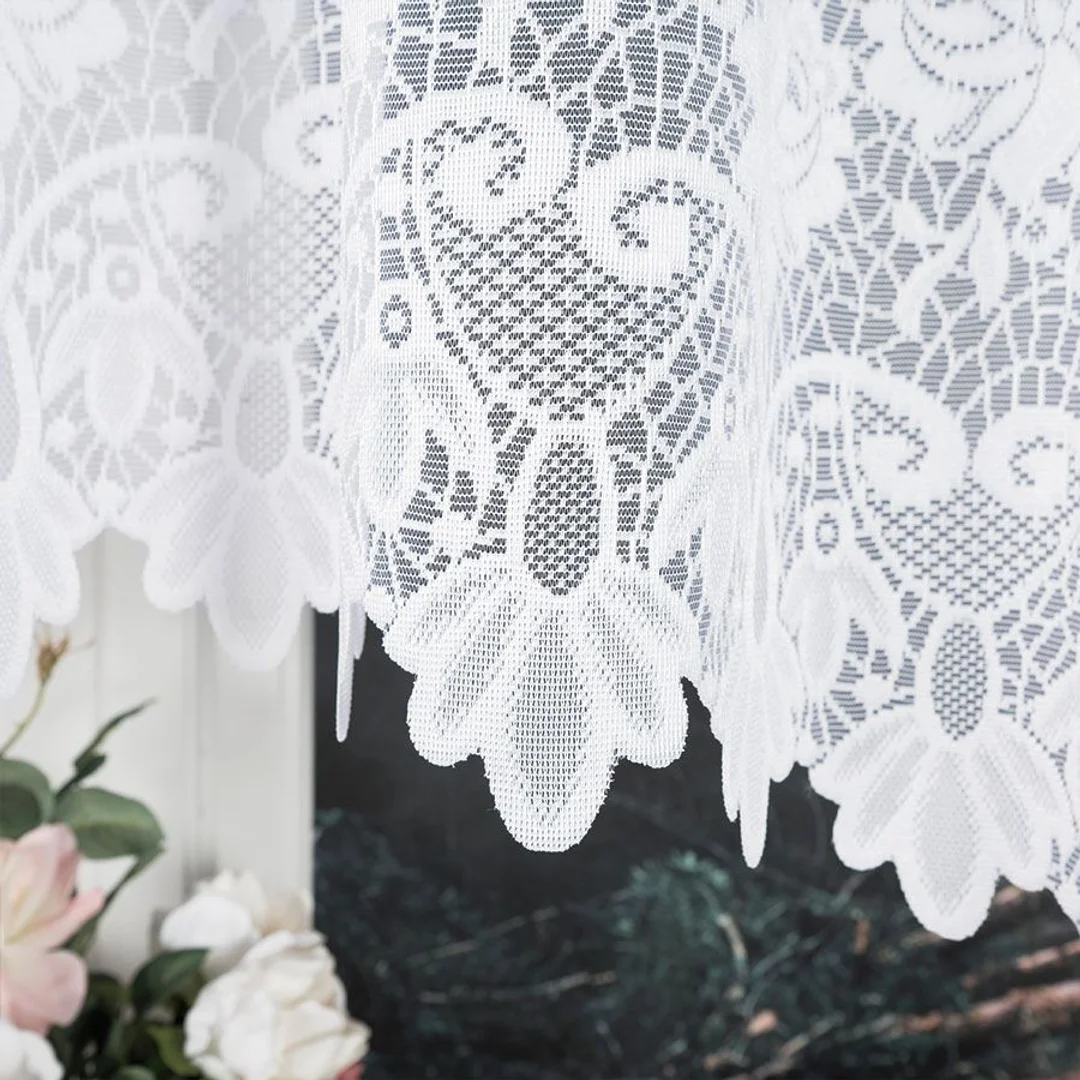 Firana żakardowa gotowa 300x160 001 biała Demetria — zdjęcie 6