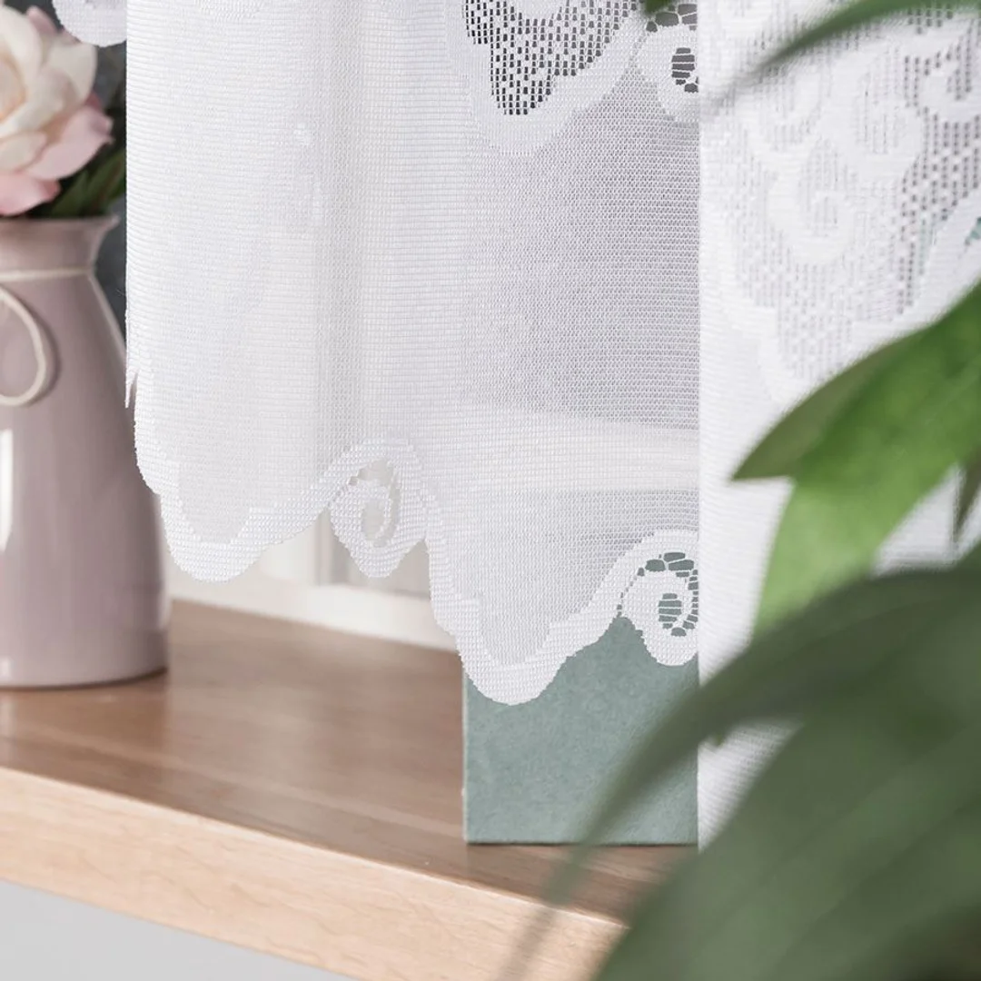 Firana żakardowa gotowa 300x160 001 biała Modesta — zdjęcie 5