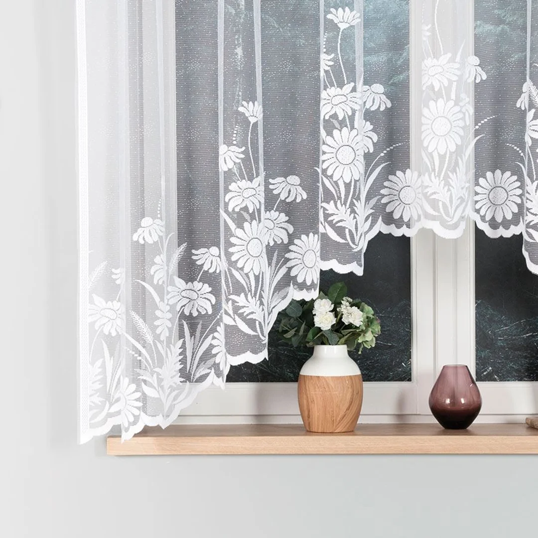 Firana żakardowa gotowa 300x160 biała Aralia — zdjęcie 3