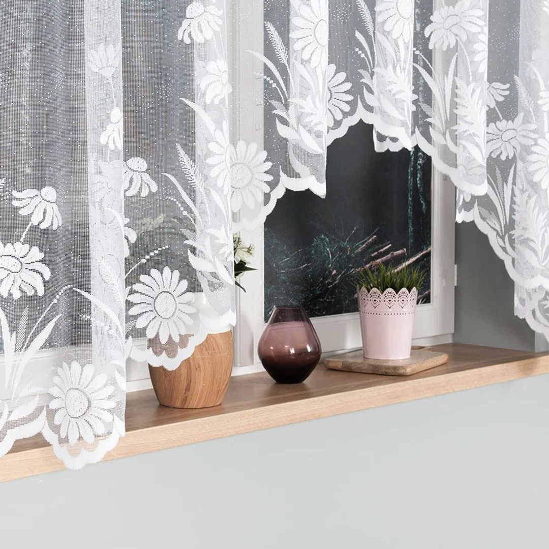 Firana żakardowa gotowa 300x160 biała Aralia — zdjęcie 6