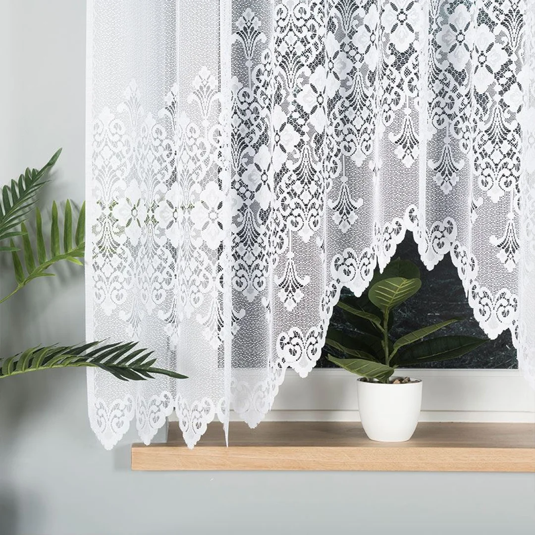 Firana żakardowa gotowa 300x160 biała Nadia — zdjęcie 2