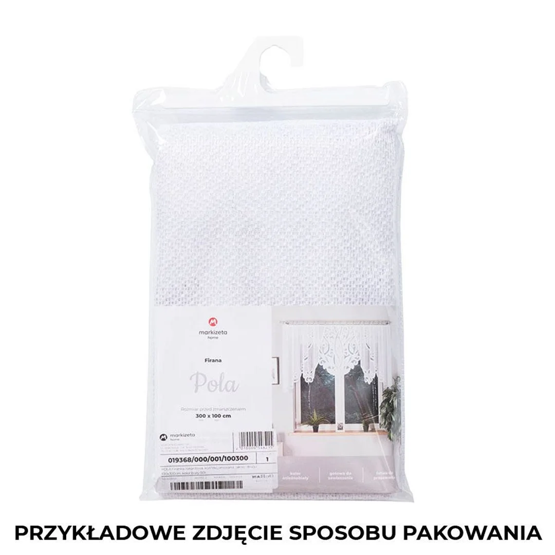 Firana żakardowa gotowa 500x160 001 biała Pola — zdjęcie 9
