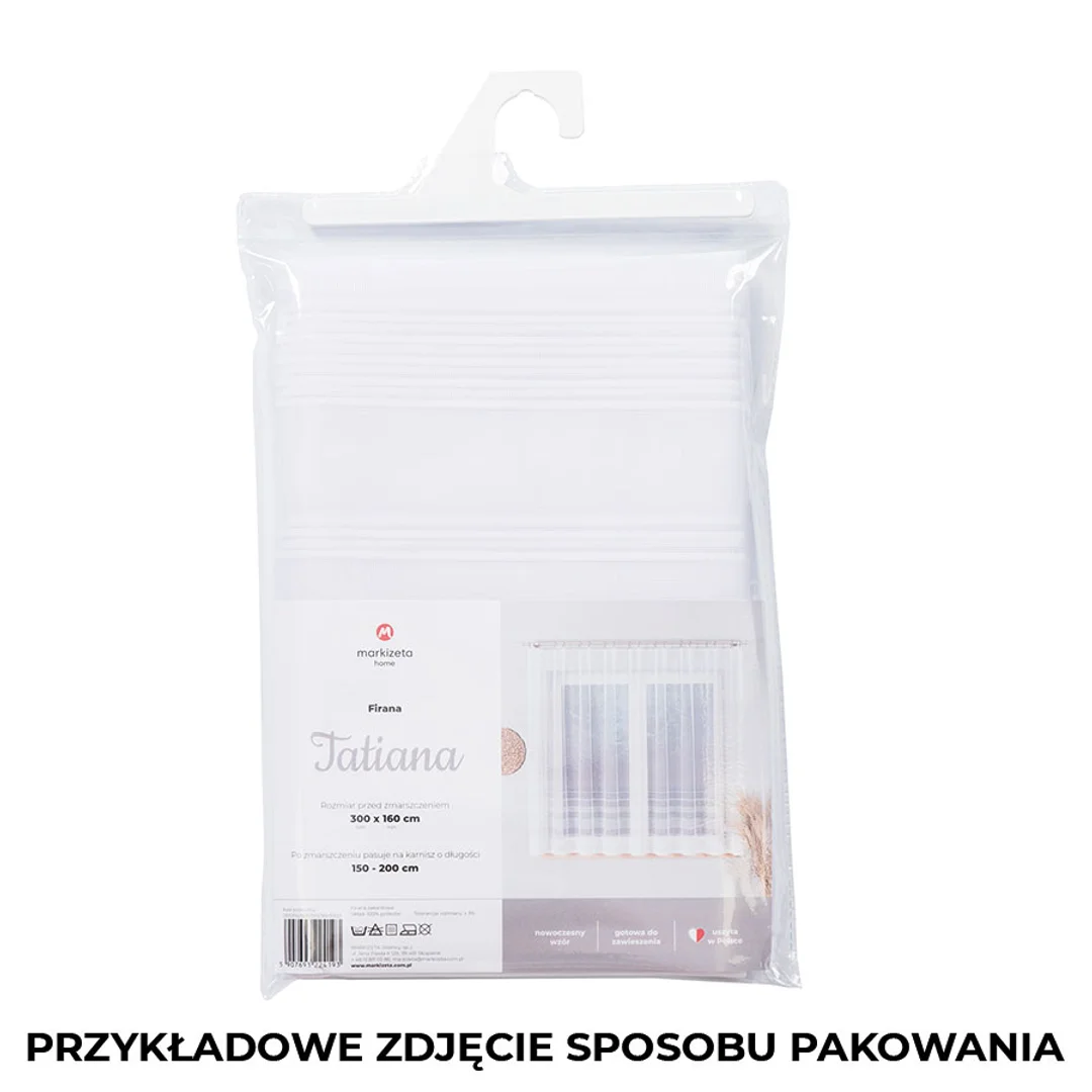 Firanka żakardowa gotowa 300x160 001 biała Kaja — zdjęcie 6