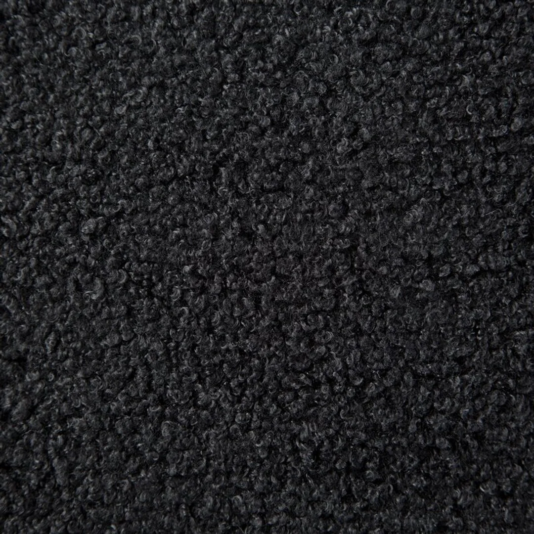 Koc narzuta 170x210 Bukla czarny baranek z mikrofibry Eurofirany — zdjęcie 4