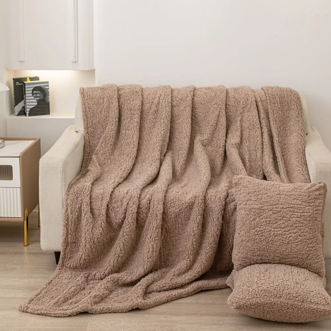 Koc narzuta 80x160 Dreamy brązowy I23 — zdjęcie 6