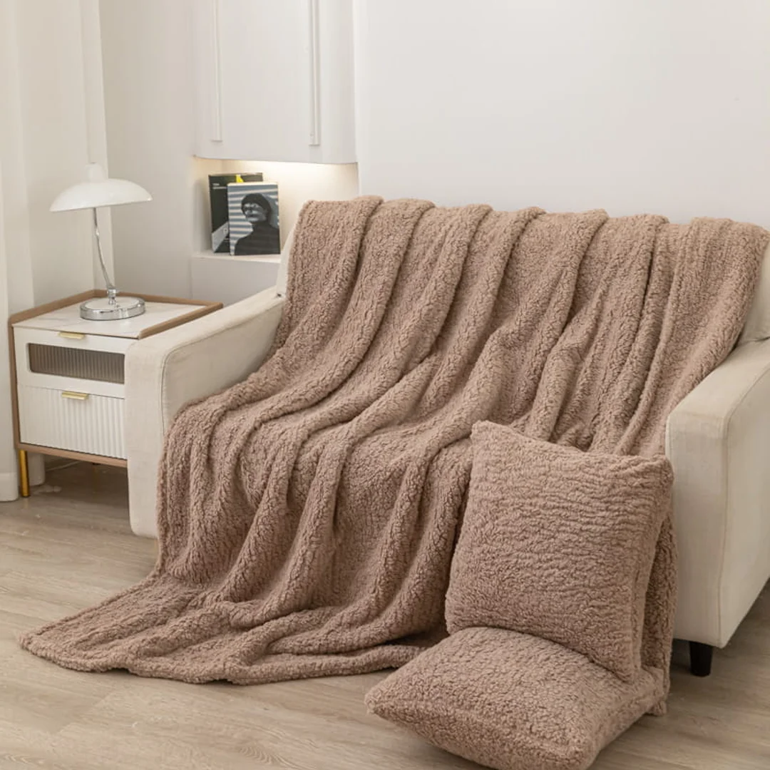 Koc narzuta 80x160 Dreamy brązowy I23 — zdjęcie 8