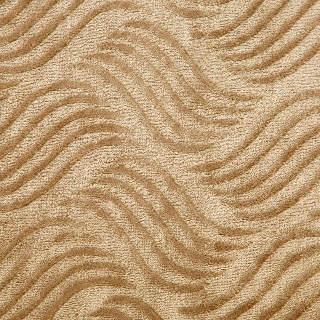 Koc narzuta z mikrofibry 200x220 Fala beżowy — zdjęcie 3