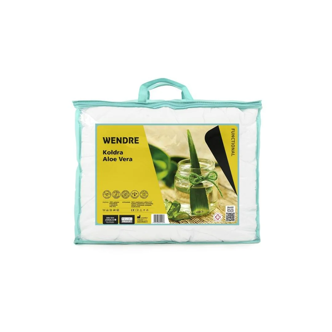 Kołdra Aloe Vera 220x200 biała mikrofibra Wendre — zdjęcie 2