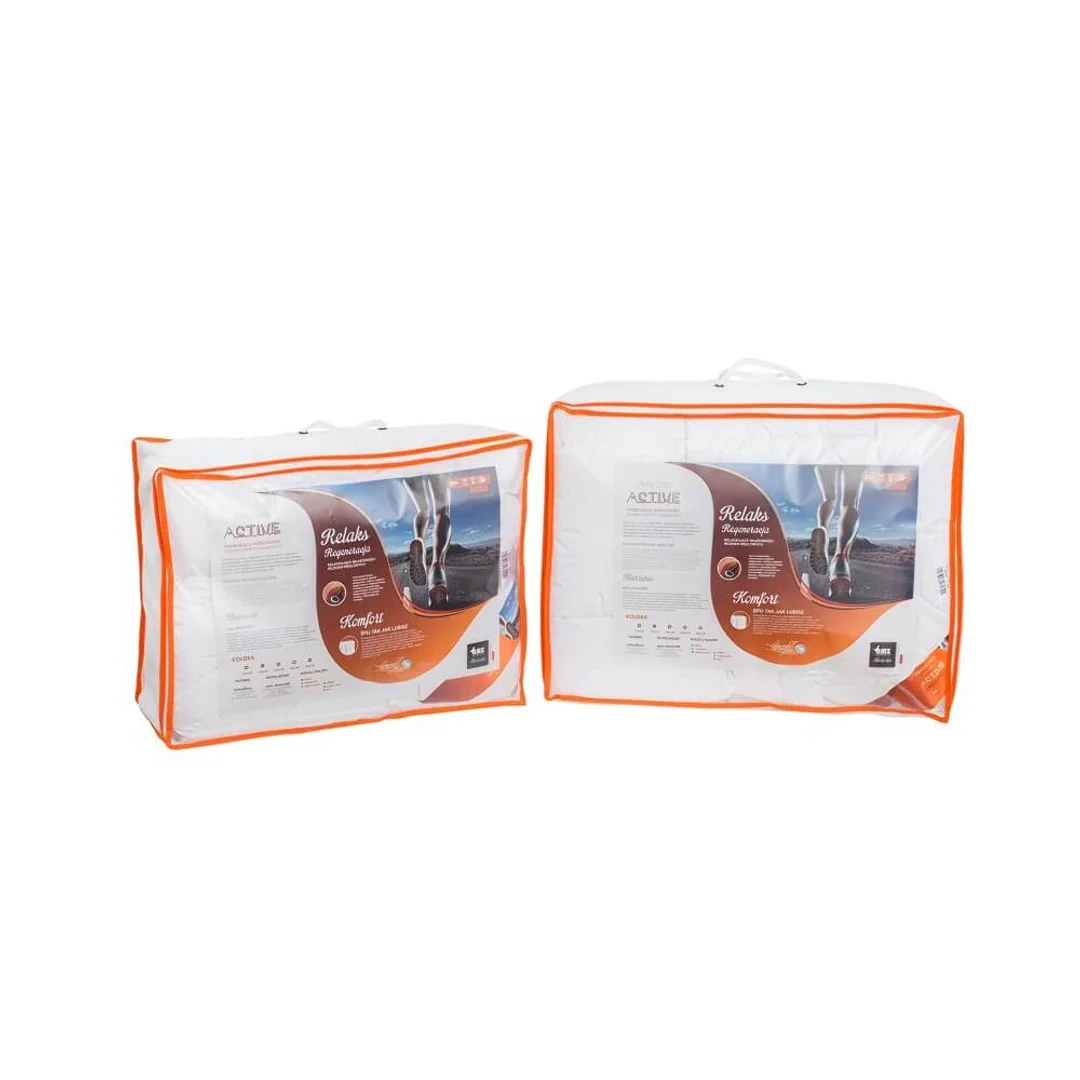 Kołdra antyalergiczna 135x200 Antystres letnia 550g biała AMZ — zdjęcie 2