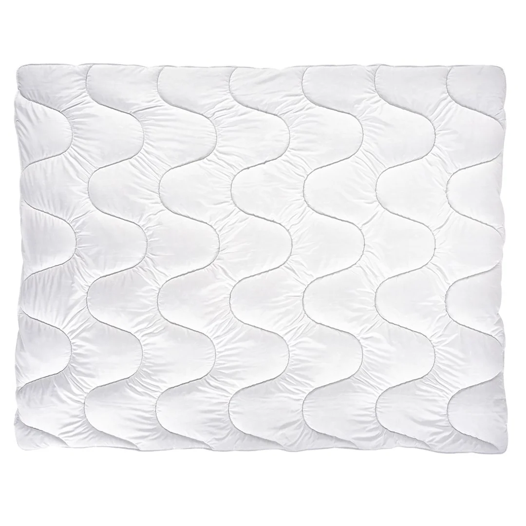 Kołdra antyalergiczna 140x200 KARO 1200g biała 100% poliester — zdjęcie 3