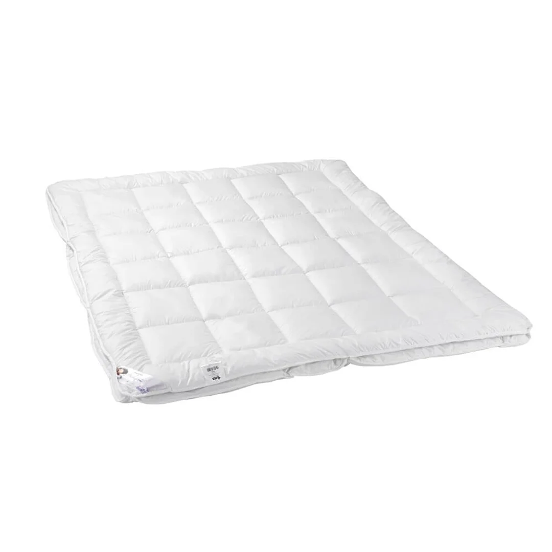 Kołdra antyalergiczna 155x200 Mikrofibra 4 pory roku 1120g + 400g biała AMZ — zdjęcie 3