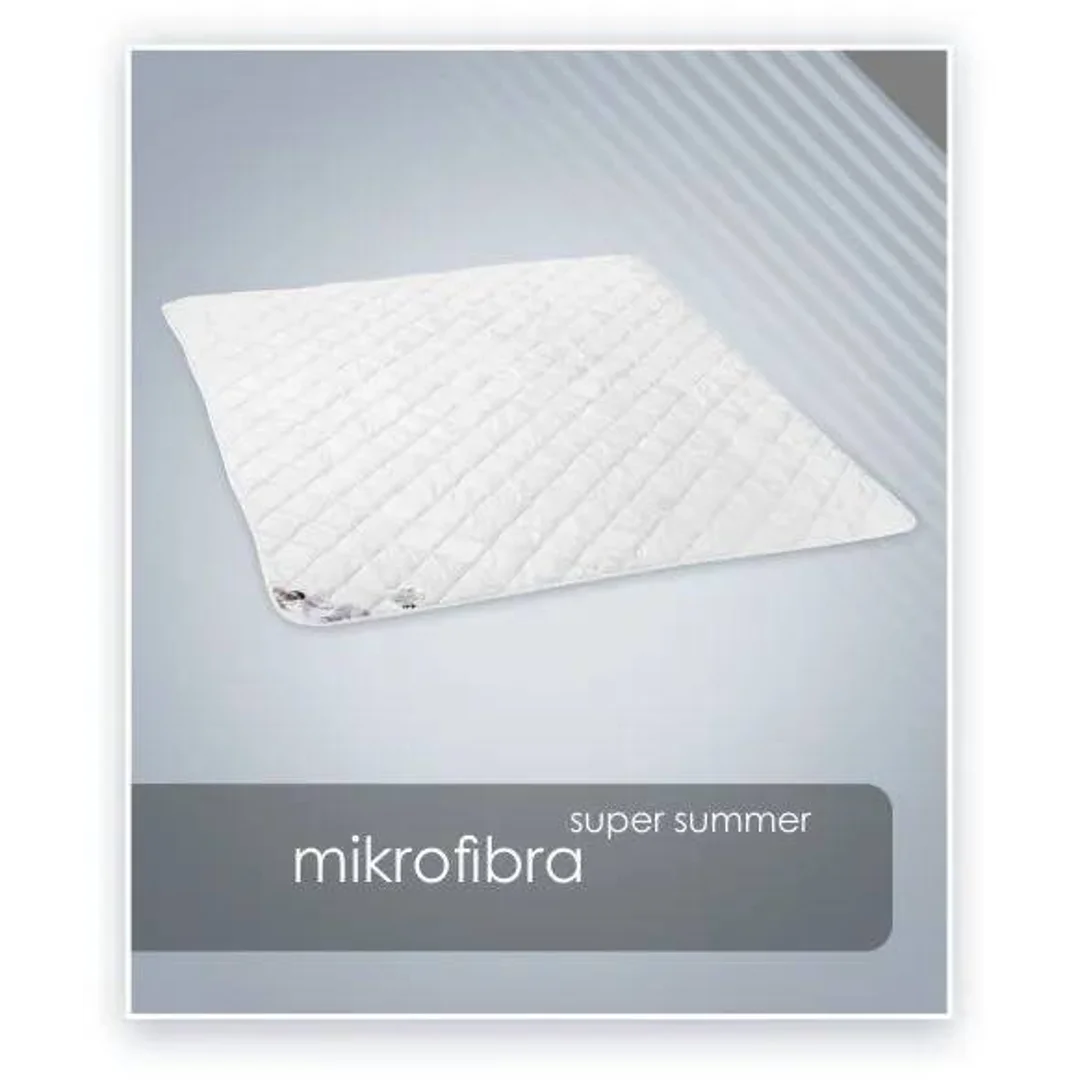 Kołdra antyalergiczna 155x200 Mikrofibra Super Summer 300g biała AMZ — zdjęcie 8